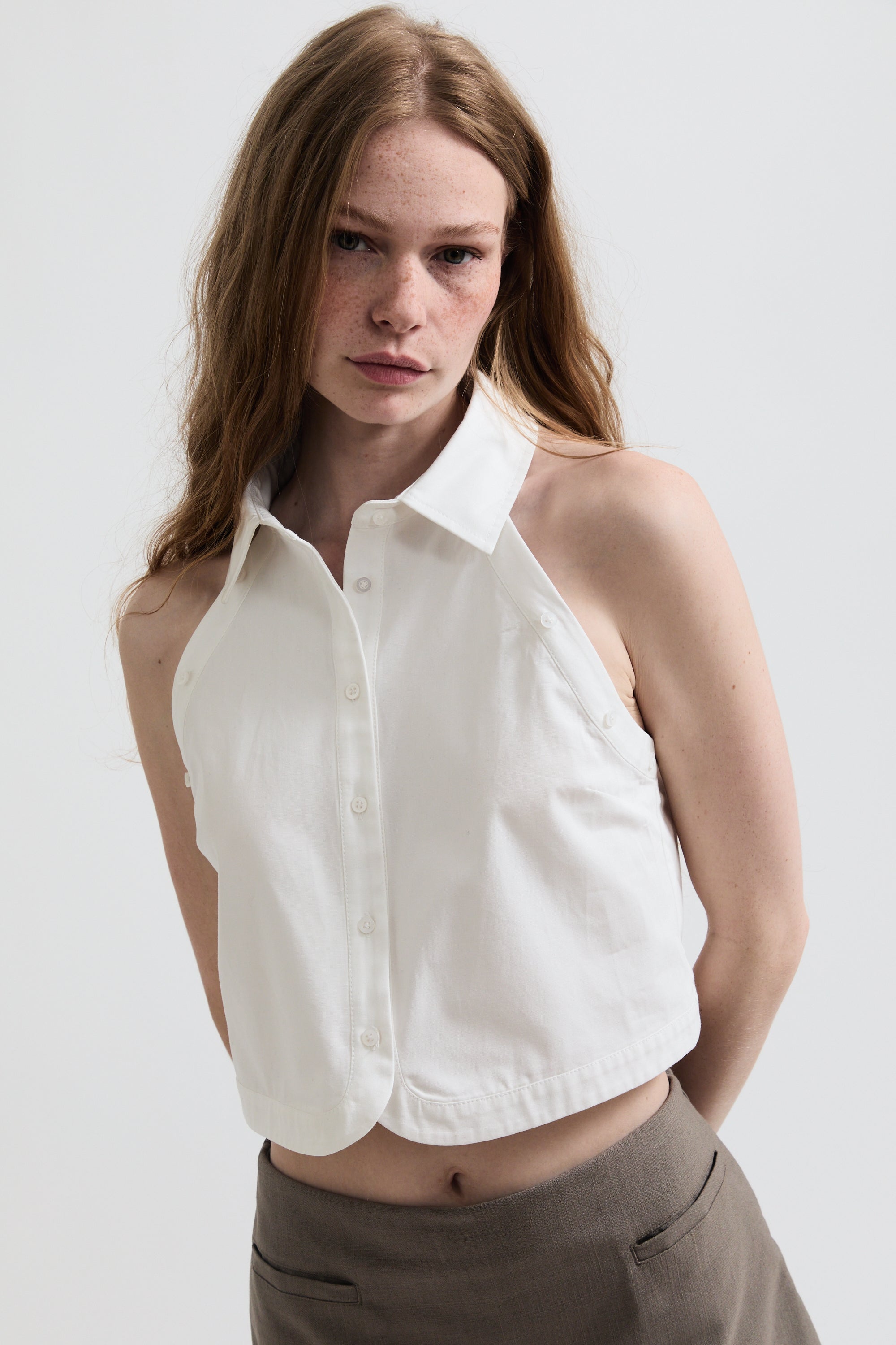 The 2-in-1 Cotton Poplin Top