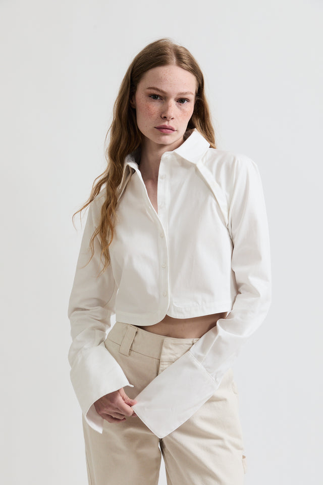 The 2-in-1 Cotton Poplin Top